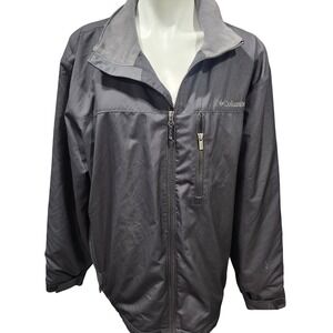 Columbia lightweight windbreaker mens black jacket Size large